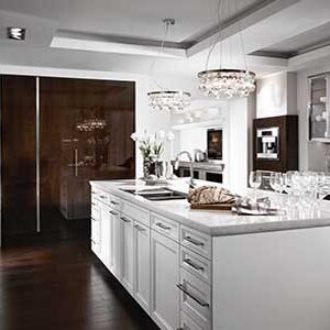 Modern, white kitchen remodel
