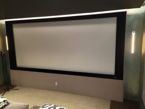 Home Movie Theatre screen installation